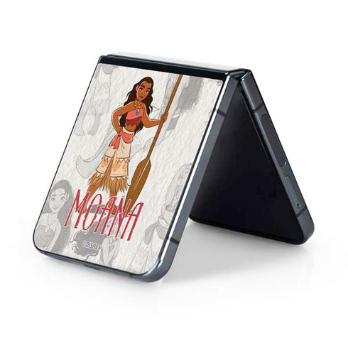 Disney Princess Moana Pattern Galaxy Z Flip5 5G Skin